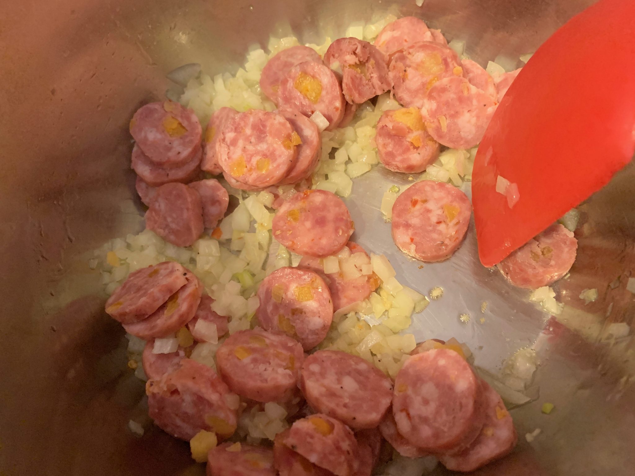 Shrimp Sausage and Saffron Rice
